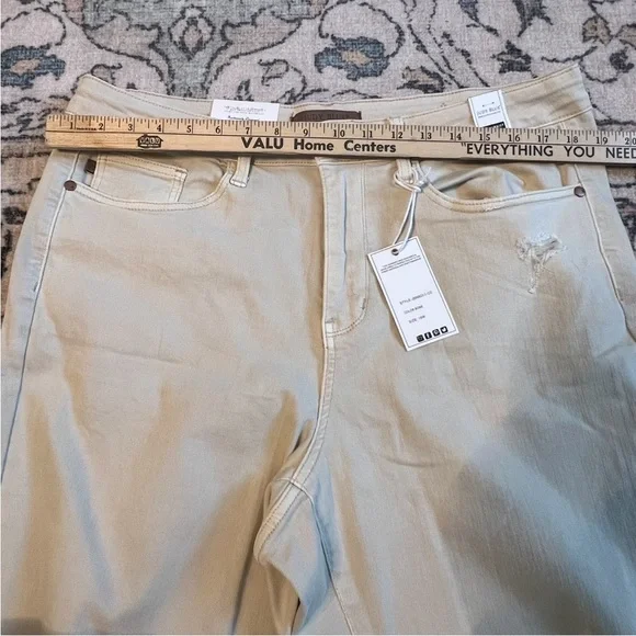 Judy Blue Tan Bone Garment Dyed High Waist Jeans JB88823 C-CO Women Sz. 18W NWT - Picture 6 of 8